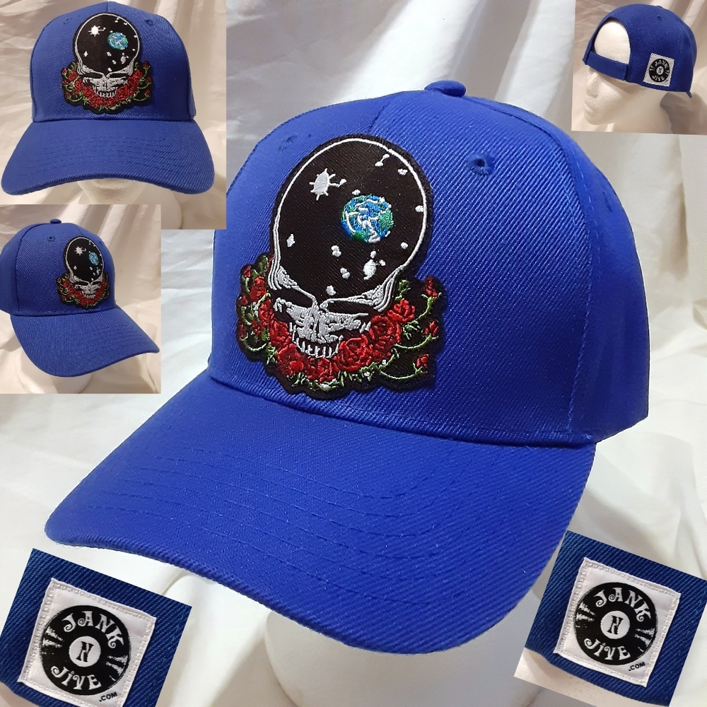 Grateful Dead hat, Blue Grateful Dead Cosmic SYF hat,patch is PERMANTLY …
